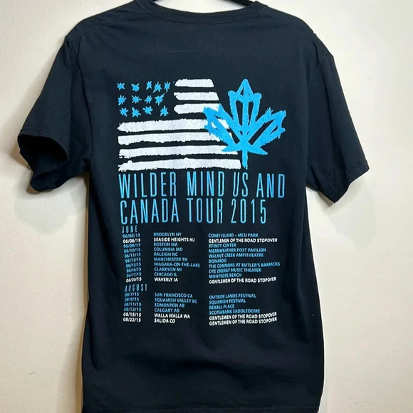 2015 Mumford & Sons  Tour Shirt. 100% Cotton. PTP 18”. - Picture 4 of 10